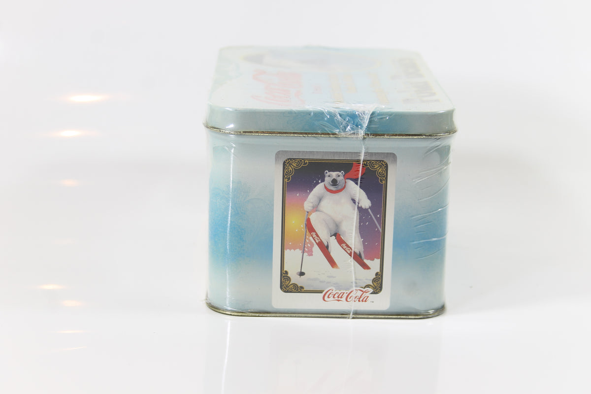 Coca-Cola Polar Bears Metallic Trading Cards Series 1 Metal Tin vintage 1996