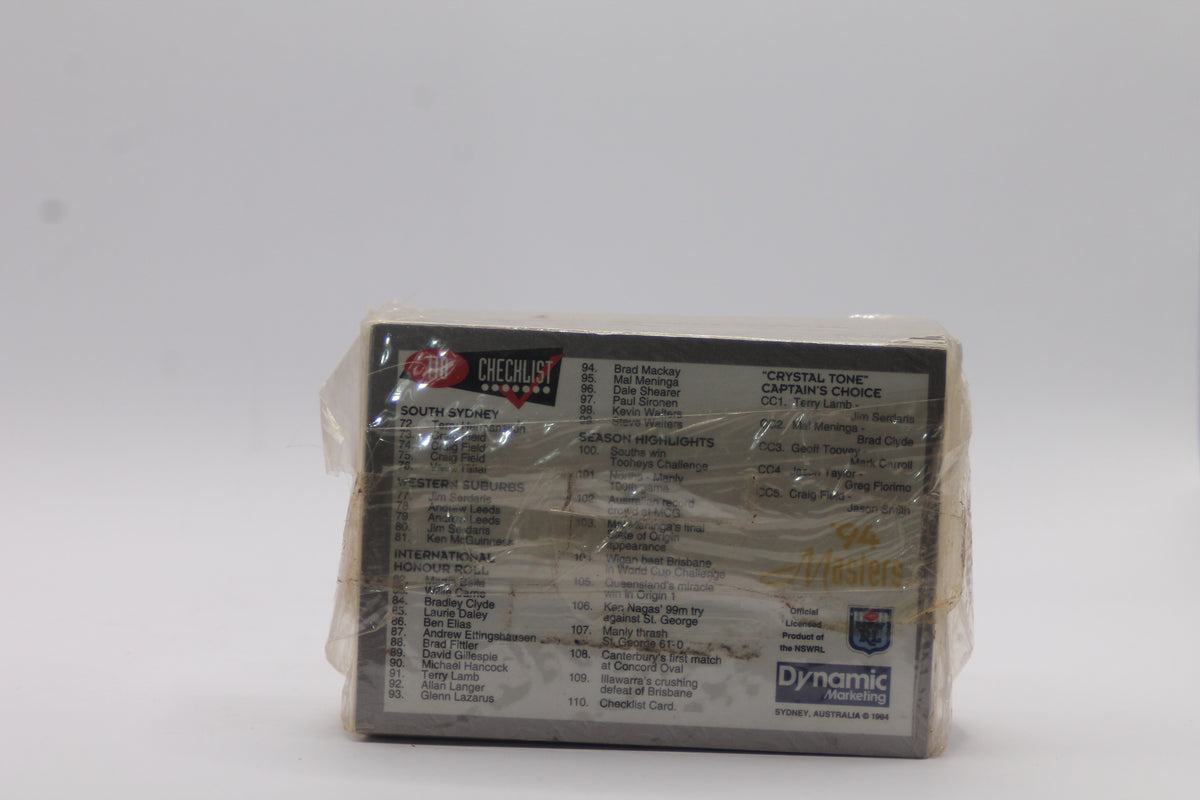 1994 Dynamic Rugby League The Masters Base Card Set (110)