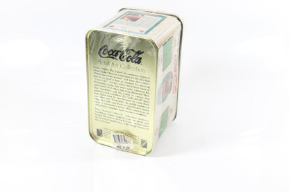 Coca-Cola Metal Art Cards Tin Factory Sealed -  Christmas Santa