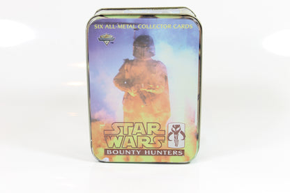 Star Wars "Bounty Hunters" Six All-Metal Collector Cards tin