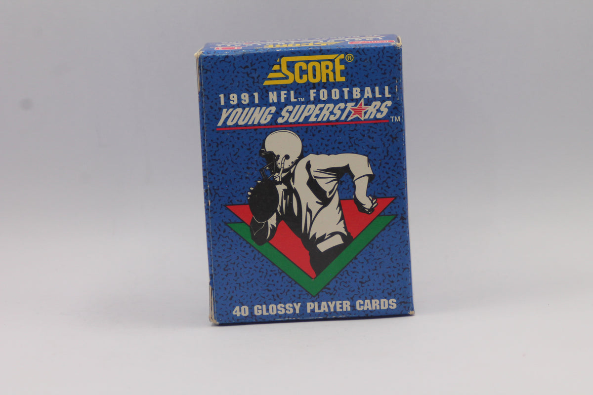 1991 Score NFL Young Superstars 40 Glossy Card Complete Set Box - Emmitt Smith